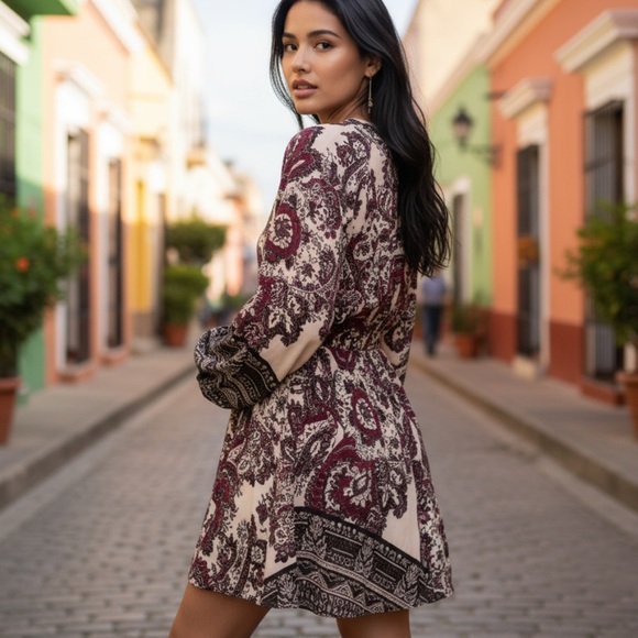 Free People Dresses & Skirts - Free People say you love me long sleeve mini dress xs